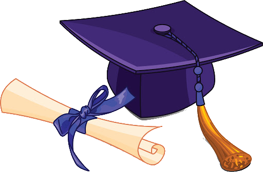 Cap and gown clip art