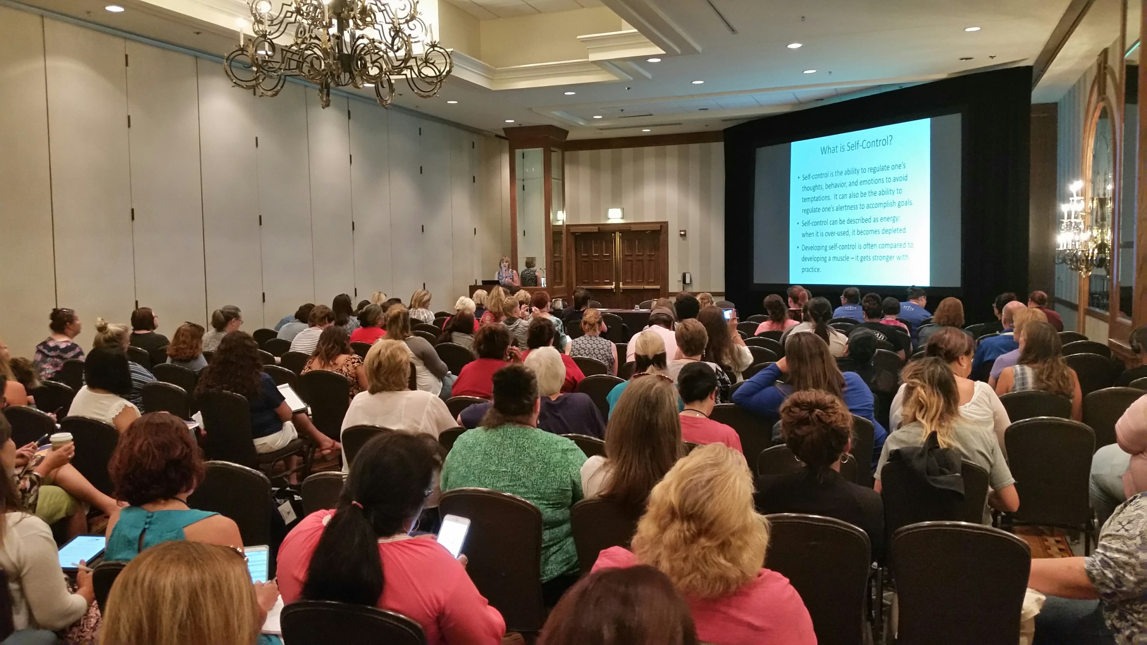 Rebecca Moyes presenting in San Diego